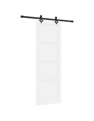 Porta scorrevole ORKDAL Bianco 73,5 x 211 cm Pino massello