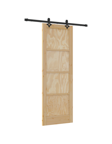 Porta scorrevole ORKDAL Marrone 73,5 x 211 cm Pino massello