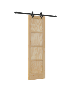 Porta scorrevole ORKDAL Marrone 61 x 198,5 cm Pino massello