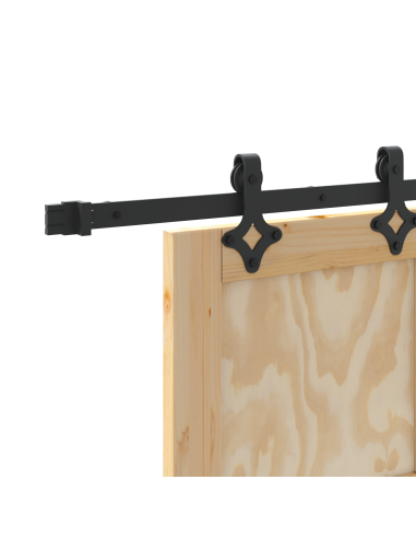 Porta scorrevole ORKDAL Marrone 61 x 198,5 cm Pino massello