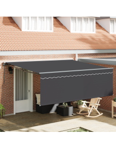 Tenda Retrattile Giallo e Bianco 350 x 250 cm