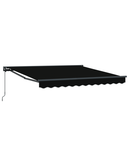 Tenda Retrattile Nero 350x250 cm Poliestere