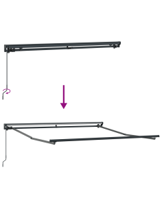 Tenda Retrattile Arancione e Nero 350 x 250 cm 2