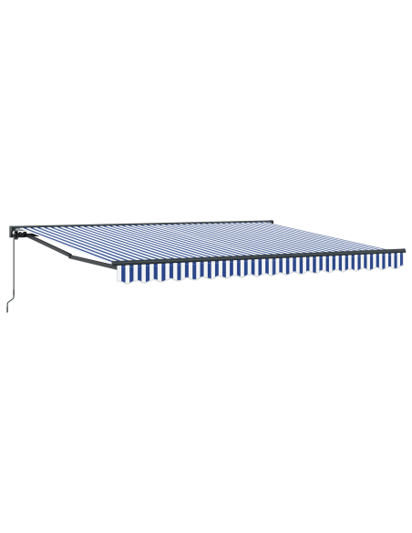 Tenda Retrattile Blu e Bianco 400x300 cm