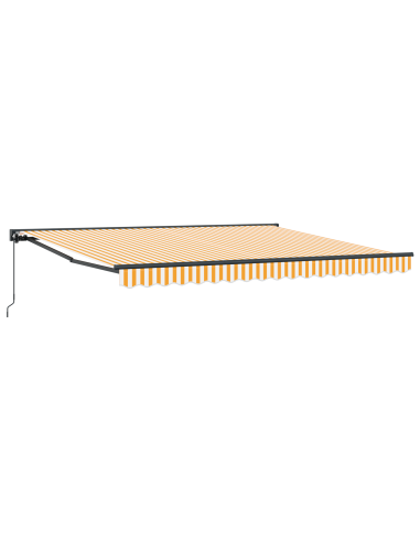 Tenda Retrattile Giallo e Bianco 400 × 300 cm