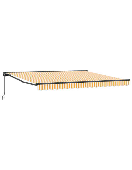 Tenda Retrattile Giallo e Bianco 400 × 300 cm