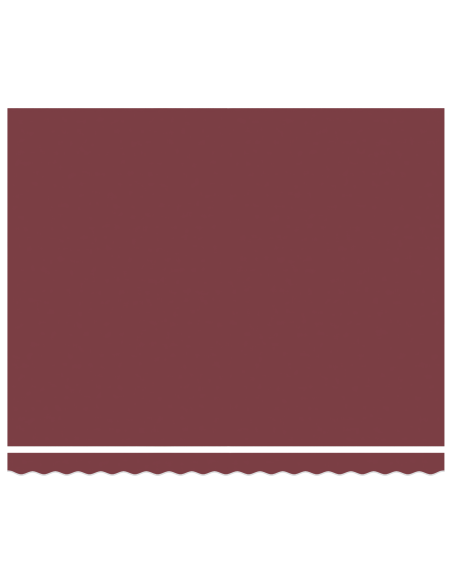 Tenda Retrattile Borgogna 400 × 300 cm Poliestere e Metallo