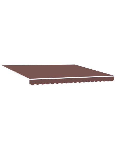 Tenda a braccio manuale retrattile – Marrone, 400 x 300 cm