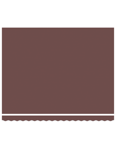 Tenda Retrattile Marrone 400 × 300 cm Poliestere e Metallo