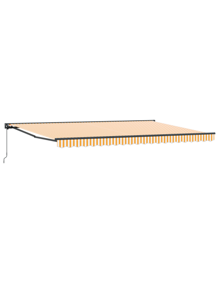 Tenda Retrattile Arancione e bianco 500x300 cm