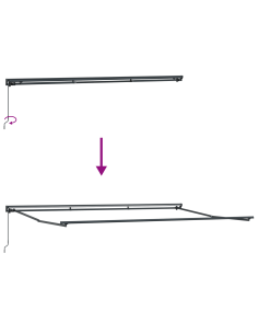 Tenda Retrattile Multicolore 500 × 300 cm Poliestere e Metallo 2