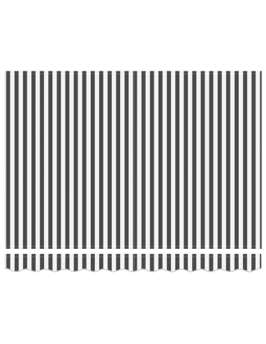 Tenda Retrattile Antracite e Bianco 300 x 250 cm