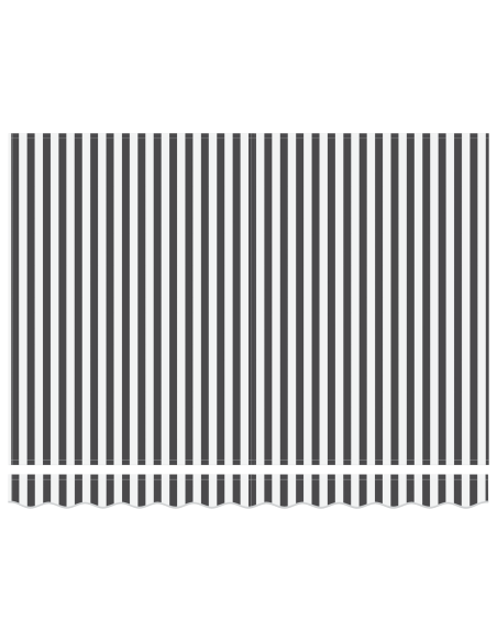 Tenda Retrattile Antracite e Bianco 300 x 250 cm