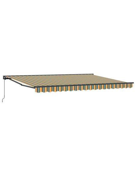 Tenda Retrattile Verde e Giallo 450x300 cm