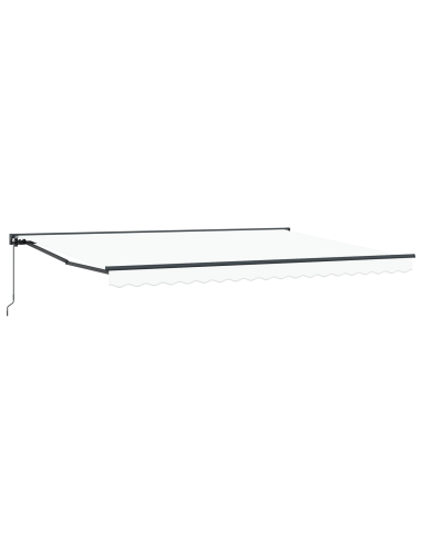 Tenda Retrattile Bianco 450 × 300 cm Poliestere e Metallo