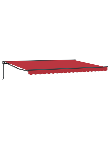 Tenda Retrattile Rosso 450x300 cm Poliestere
