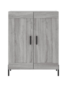 Credenza Grigio Sonoma 69,5x34x180 cm in Legno Multistrato 2