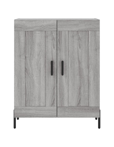 Credenza Grigio Sonoma 69,5x34x180 cm in Legno Multistrato