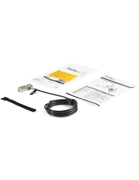 StarTech.com Cavo di Sicurezza per Portatili Kensington - Supporto Articolabile / Girevole - Chiusura a Combinazione a 4 Cifre