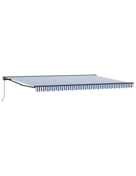 Tenda Retrattile Blu e Bianco 500x300 cm