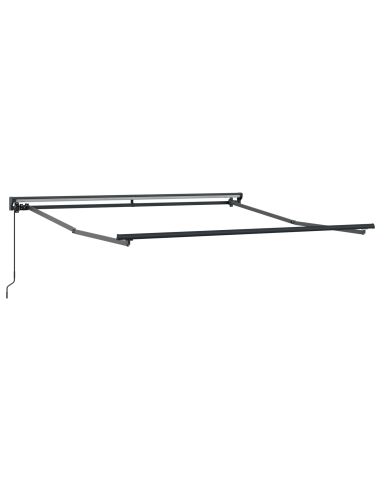 Tenda Retrattile Blu e Bianco 350 x 250 cm Poliestere e Metallo