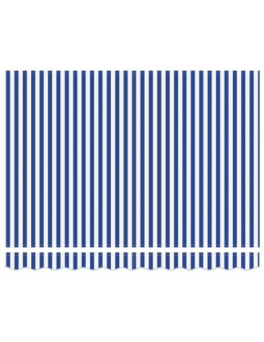 Tenda Retrattile Blu e Bianco 350 x 250 cm