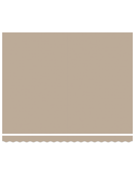 Tenda Retrattile Beige 400 × 300 cm Poliestere e Metallo