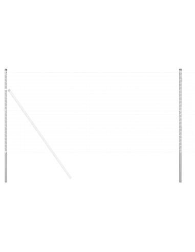 Palo della recinzione 12 pcs Argento