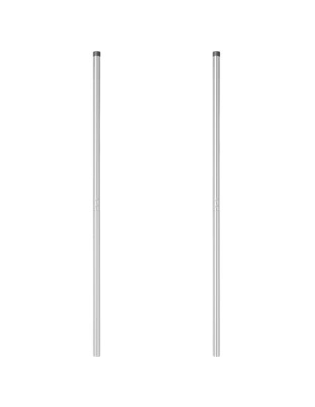 Palo della recinzione 2 pcs Argento