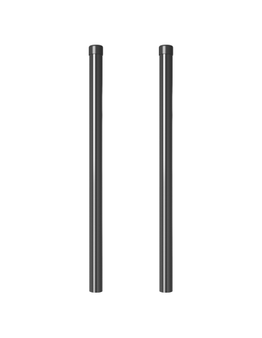 Palo della recinzione 2 pcs Grigio 60 cm