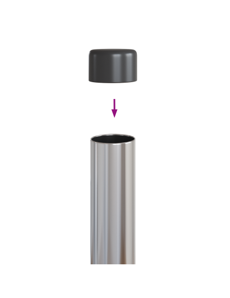 Pali per Recinzione 2 pcs Argento 100 cm Acciaio zincato