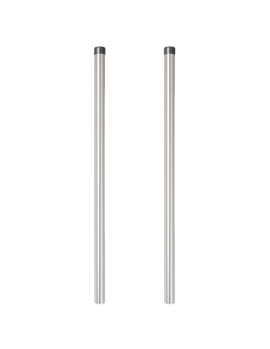 Palo della recinzione 2 pcs Argento 100 cm