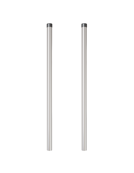 Pali per Recinzione 2 pcs Argento 100 cm Acciaio zincato