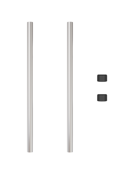 Pali per Recinzione 2 pcs Argento 100 cm Acciaio zincato