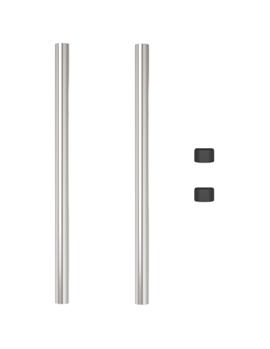 Palo della recinzione 2 pcs Argento 90 cm