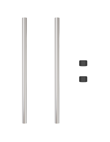 Palo della recinzione 2 pcs Argento 110 cm