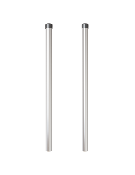 Pali per Recinzione 2 pcs Argento 80 cm Acciaio zincato