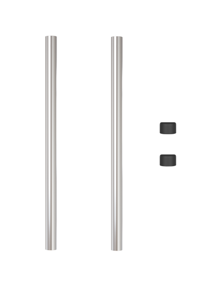 Pali per Recinzione 2 pcs Argento 80 cm Acciaio zincato
