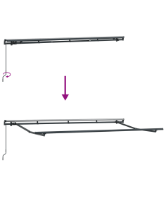 Tenda Retrattile Giallo 400 x 200 cm Tessuto 2