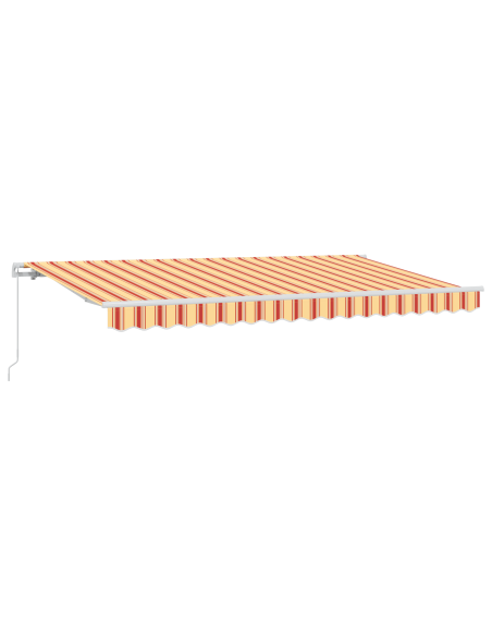 Tenda Retrattile Multicolore e Giallo e Arancione e Bianco