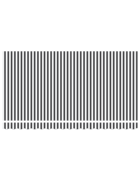 Tenda Retrattile Antracite e Bianco 400x200 cm