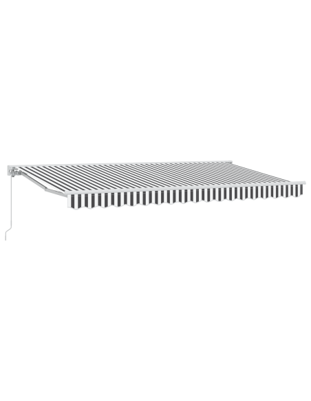 Tenda Retrattile Antracite e Bianco 400x200 cm