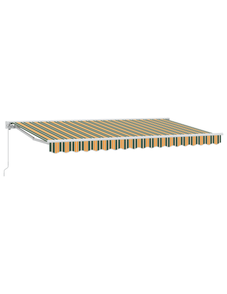 Tenda Retrattile Verde e Giallo 400x200 cm