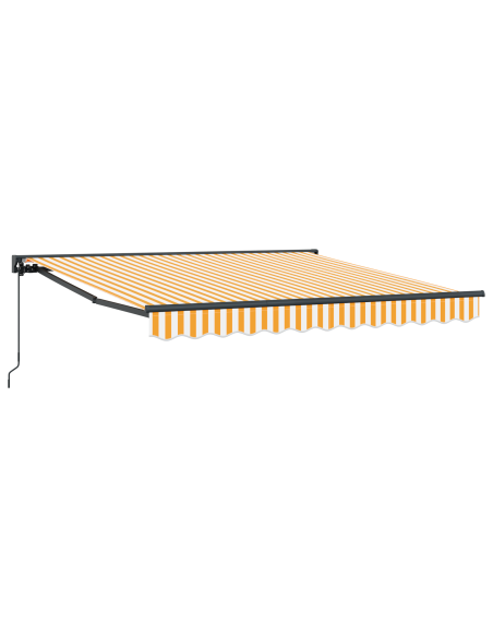 Tenda Retrattile Giallo e Bianco 300 x 250 cm