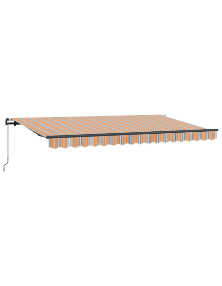 Tenda Retrattile Giallo, arancione e bianco