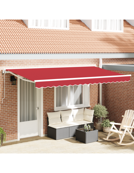 Tenda Retrattile Rosso 400x200 cm