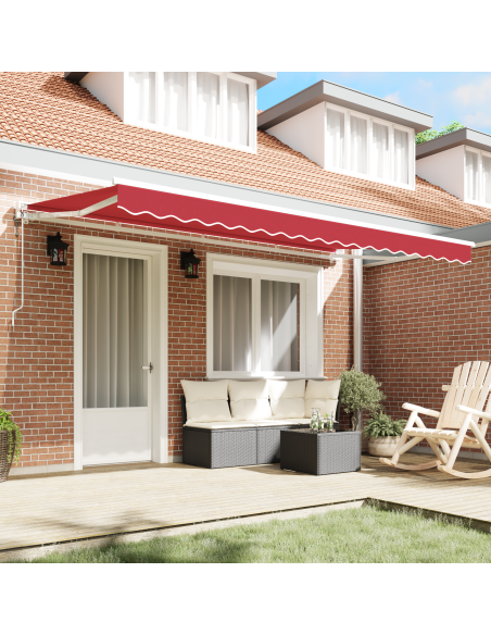 Tenda Retrattile Rosso 400x200 cm