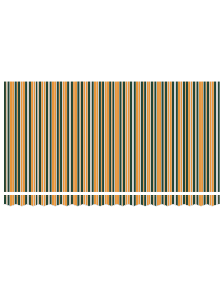 Tenda Retrattile Verde e Giallo 400x200 cm