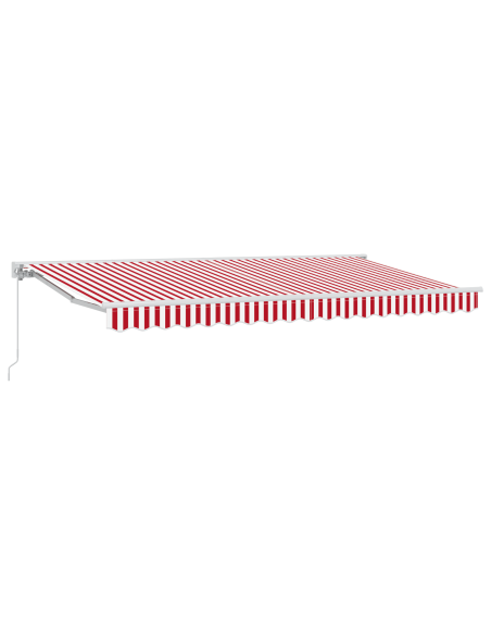 Tenda Retrattile Rosso e Bianco 400x200 cm