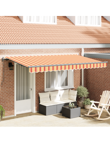 Tenda Retrattile Giallo 400 x 200 cm Tessuto